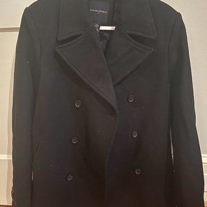 Banana Republic Black Peacoat